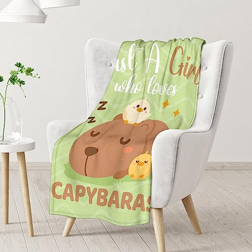 Blanket for Girls - 30"x40" Cute Throw Gifts - Green Soft Fuzzy Blankets for Couch & Office