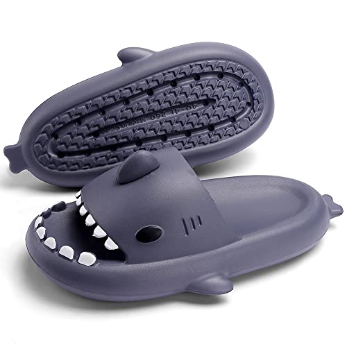Cloud Shark Slides Men Women Summer Slippers Non-Slip Beach Shower Bathroom Sandals Pillow Thick Sole