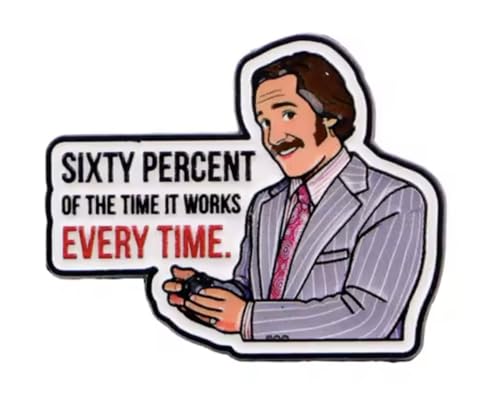 ����60%�������� 60% Everytime Brian Fantana Rudd Anchorman �o�[�K���f�B �ʔ����R���f�B�f�� �f�� ���p �L���b�`�t���[�Y �L���b�`�t���[�Y �L���b�`�t���[�Y 1.25�C���` �G�i�����s���o�b�W