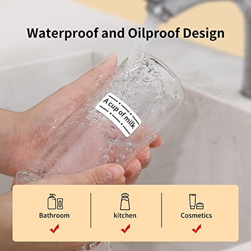 Ptjoo Smart Label Maker With Tape, D11 Thermal Label Printer Wireless Bluetooth Sticker Printer Inkless Label Makers Machine With Rich Templates Symbols Fonts For Home Office Organization (Black) #TOP3