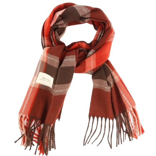 Unisex Classic Tartan Plaid Winter Scarf Warm Soft Cashmere Feel (78x14.5inches)