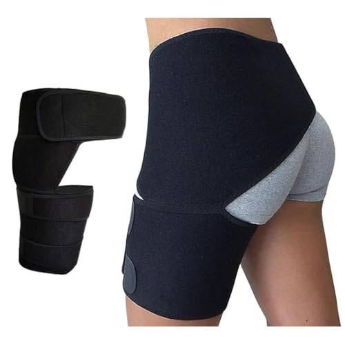 BANTKART Orthopedic Hip Brace For Men and Women - Compression Support Wrap for Hip, Groin, Thigh Hamstring Pain Relief, SI Sacroiliac Joint Sciatic Nerve Pain Relief, For Both Legs MULTICOLOR