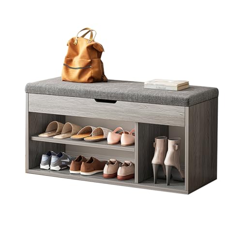 GDMDPTE Shoe Rack Bench, Multi-Functional Shoe Storage with Soft Seat, Stylish Shoe Stool for Entryway, Hallway, Bedroom, Bathroom