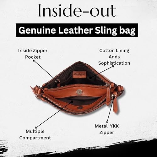 Image of Genuine Italian Leather Boho Studded Crossbody Shoulder Bag - Stylish, Durable, & Perfect for Everyday Use for women