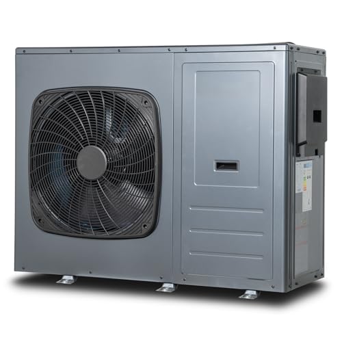 SMETA Pompa di calore ad aria monoblocco R290 10 kW, monofase, riscaldamento 3 in 1, raffreddamento e acqua calda, WiFi, monofase e ammissibile, A+++