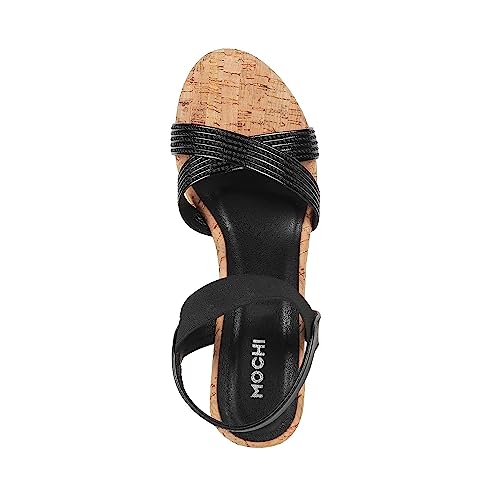 Image of Mochi Women Wedge High Heel Fashion Sandal