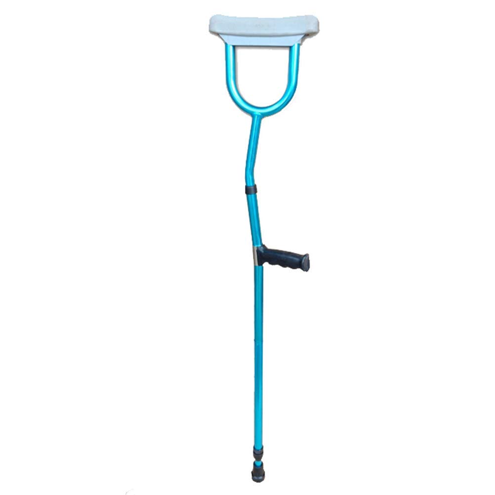 MU Ascellare Stampelle per Anziani Disabili Stampelle, Medico Ergonomica Regolabile in Altezza Pieghevole Walking Stick in Alluminio,1Pcs