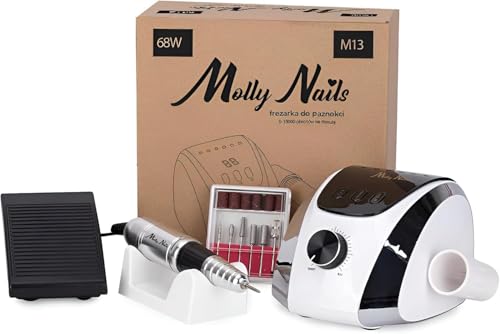 Lijadora de 68 W, 35000T/M, con portabrocas y pedal + 6 puntas, pantalla LCD