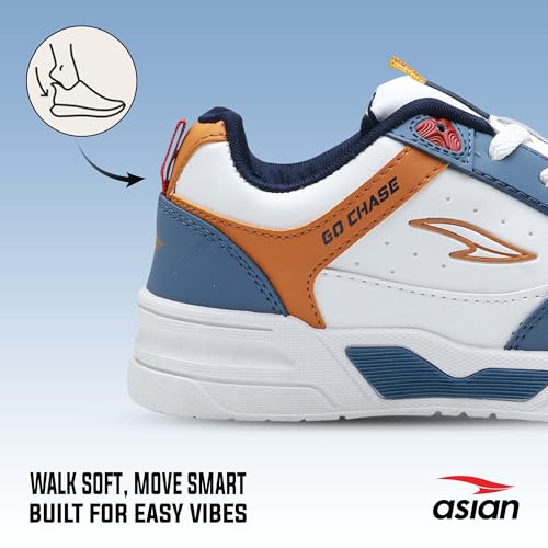 Image of ASIAN Tango-01 Men's Sneakers | Stylish Synthetic Upper, Air-Cooled Cushion Comfort, Durable PVC Sole | Daily Use Shoes for Office & Travel
