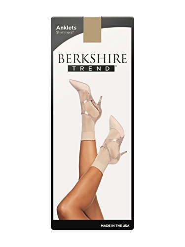 Berkshire Shimmers Opaque Anklet With Scalloped Top, Candlelight, Regular Size