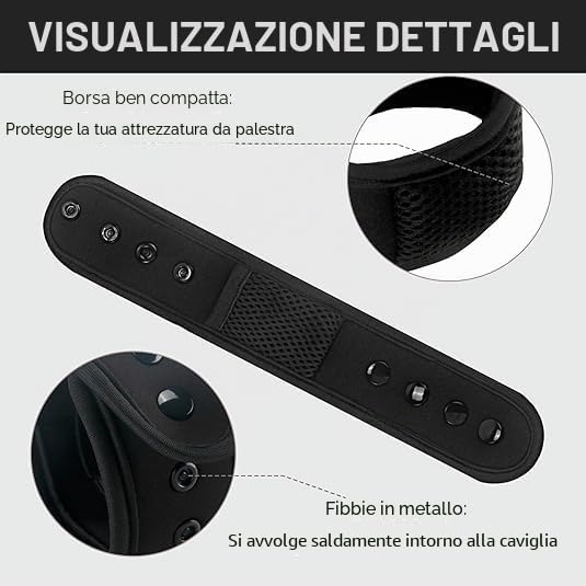 Fascia regolabile alla caviglia per pedometro fitness Pedometro compatibile con Fitbit Flex 2/One/Zip/Charge 2/3, Alta HR o Garmin Vivofit/2/3/4/JR