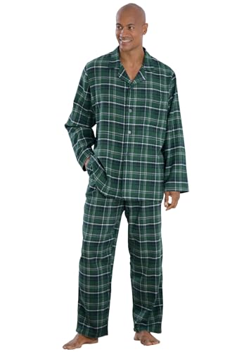 KingSize Men's Big & Tall Plaid Flannel Pajama Set2