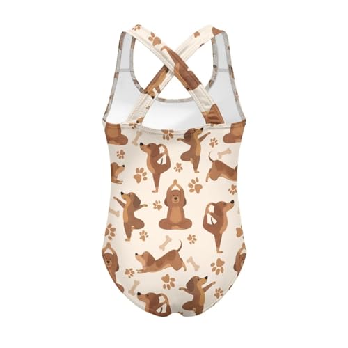 Image of Girls One Piece Swimsuits Teens Sleeveless Back Cross Strap Bathing Suit Kids Quick Dry Cute Beach Swimwear(5-14)