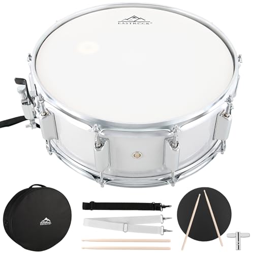 EASTROCK 14X5.5 Inch Snare Drum with Accessories