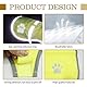 Reflektierende Sicherheitsweste für Hunde L, Weste Reflektierenden für Haustiere Verstellbar, Warnweste Hund Pflegeleicht, Dog Light Up Vest mit Pfotenabdruck und Klettverschluss