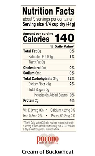 Pocono Organic Cream of Buckwheat Cereal (3x13 oz.)