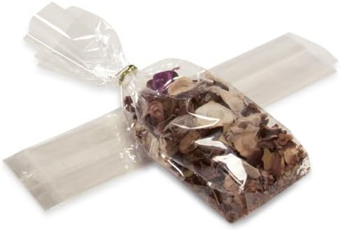 Pack of 100, Cello Bags 2.75" x 2" x 11.5" Clear Gusset Style Cello Bags 1.2 Mil Excellent for Stationery, Greeting Cards, Cups, Mugs, Candles, Gifts & Smaller Quantities of Food Items