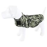 Luvable Friends Unisex Pet Thunder Anxiety Jacket, Camo, Medium