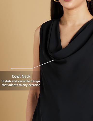 Image of Symbol Premium Women's Cowl Neck Top (Regular Fit | Stylish | Desk-to-Dinner) (Available in Plus Sizes)