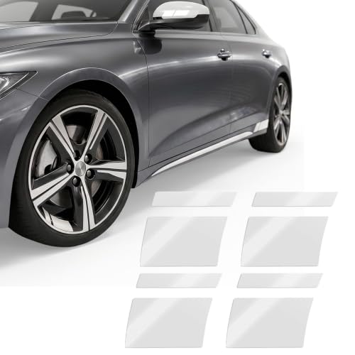 Image of Car Wheel Rim Reflective Decals,Stripes Stickers for 18-21 inch Wheels Tire Rim Decor (White)