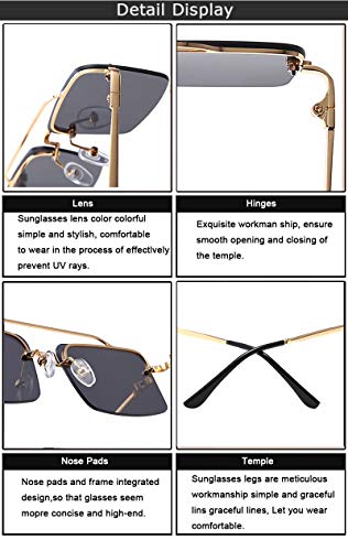 OGOBVCK gli occhiali da sole di moda retrò piccole...