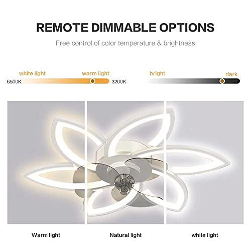 Ventilatore da soffitto moderno LED con