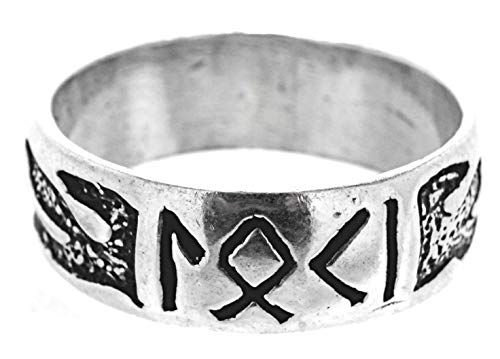 Kiss of Leather Fingerring Loki aus 925 Sterling Silber Gr. 52-74 (58 (18.5))