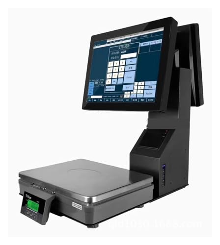 Caja Registradora, Báscula de cajero con Pantalla táctil for PC, for frutería, Snacks y guisos