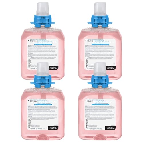 GOJO PROVON Foaming Handwash with Moisturizers Cranberry Fragrance 1250 mL Foam Hand Soap Refill for PROVON FMX-12 Push Style Dispenser - 5185-04