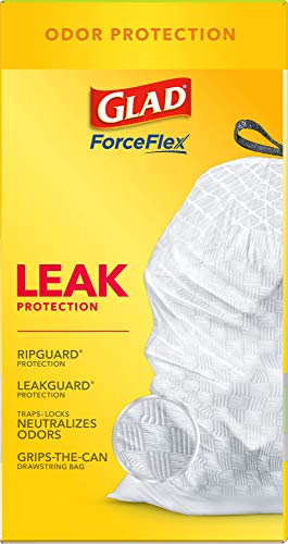 Glad OdorShield Tall Kitchen Antimicrobial Drawstring Trash Bags - Scented - 13 Gallon - 80 Count (Package May Vary)