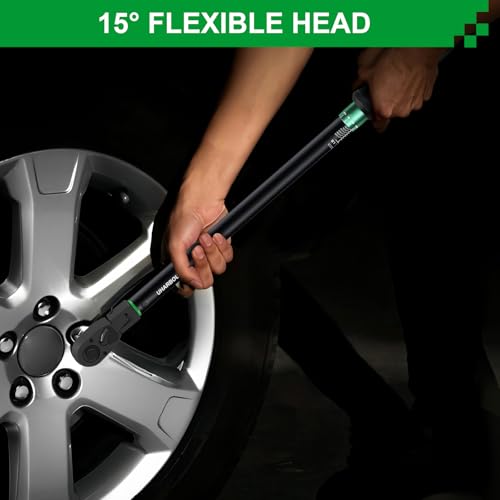 Split Beam Torque Wrench 1/2 Drive, 30-250 ft.lb Split Beam Torque Wrench, 1/2 Drive with Flexible Head, Suitable for Car, Motorcycle