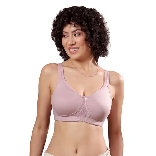 Image of Kalyani Chase Double Layered Cups Center Lace Full Coverage Seamless Bra