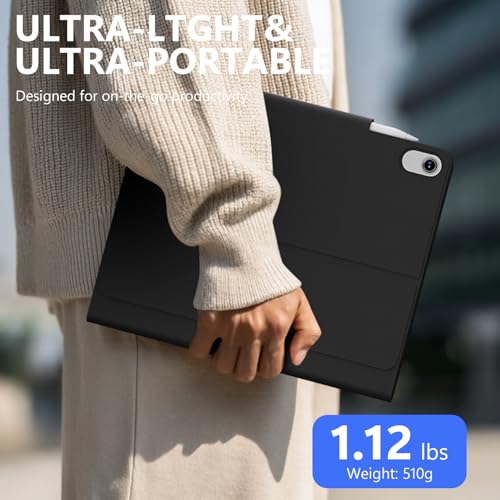 Image of Keyboard Case for iPad 11th (A16) & 10th Generation，Ultra-Light Keyboard with Multi-Touch Trackpad - Backlit Keys,Adjustable Stand Case for iPad 11 inch 2025&10th Gen 10.9 inch