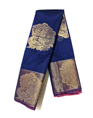 Women's Kota Doria Cotton  Saree With Unstiched Blouse Piece