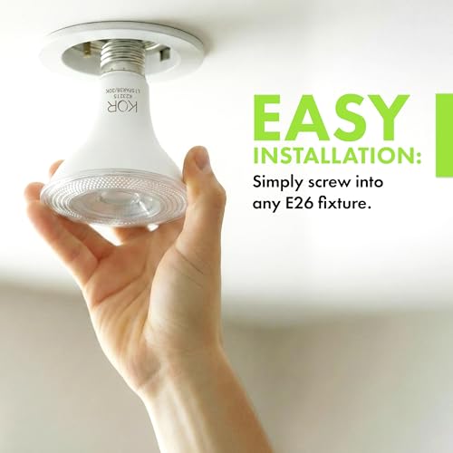 Image of KOR PAR38 LED Flood Light Bulbs, 100W Equivalent, Dimmable, 3000K, 2 Pack