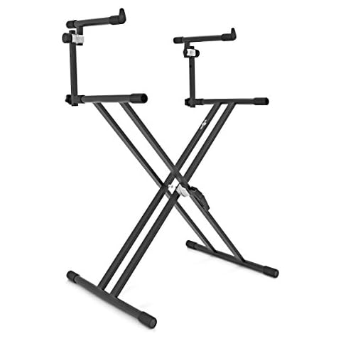 X-Frame Keyboard Stand by Gear4music, 2 Tier Cover