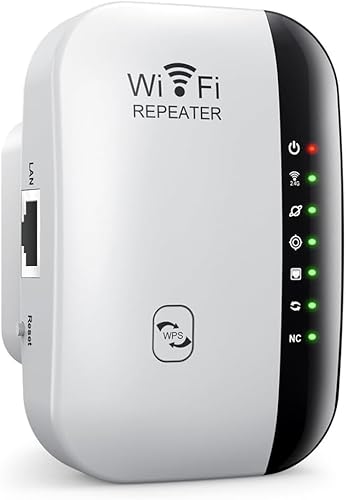 SQUADO Ripetitore WiFi Wireless 300M, Amplificatore di Segnale con Antenna