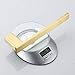 BATHSIR Gold Towel Holder, Bathroom Hand Towel Ring Brushed Brass Towel Bar Wall Mount Stainless Steel