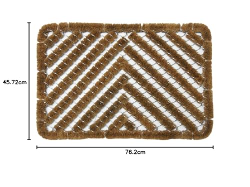 Rubber-Cal Fischgrat Outdoor Scraper Fußmatte, 18 von 30