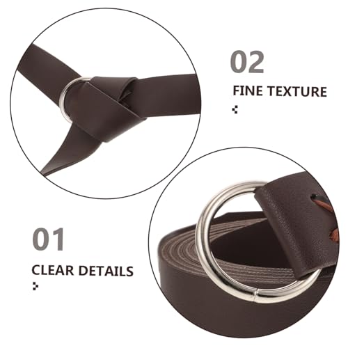 LIFKOME Medieval Viking Belt with Half Ring Closure Renaissance Style Strap for Men Pirate Cosplay Costume Accessory with Detailed Craftsmanship3