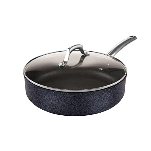 Tower T800033 Trustone Pro 28cm Non-Stick Multi-Pan Stone-infused Titanium Cast Steel Handle Violet & Black  4.5 litres