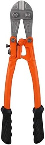 Edward Tools Cortador de pernos pequeño de 14 pulgadas, hoja de acero forjado T8 resistente, corta alambre de acero, valla de eslabones de cadena,