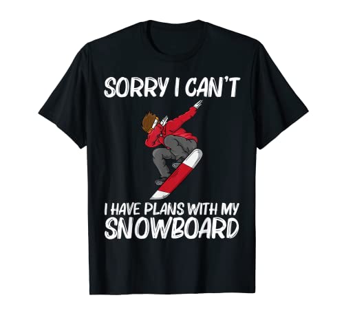 Divertido Snowboard Para Hombres Mujeres Esquiador Snowboard Snowboarder Camiseta