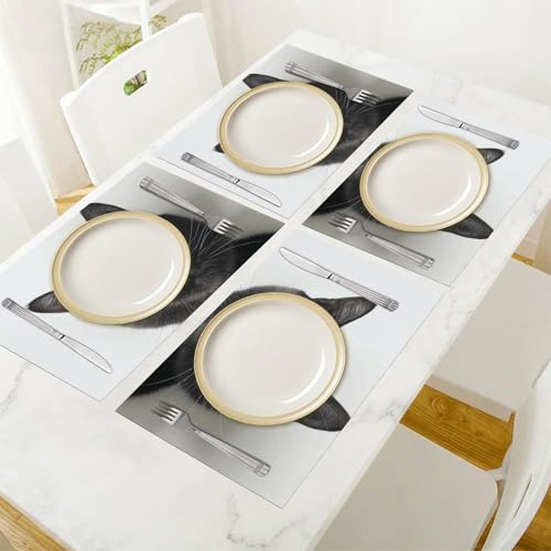 Set de table chat noir pour décoration de bureau et terrasse - 7
