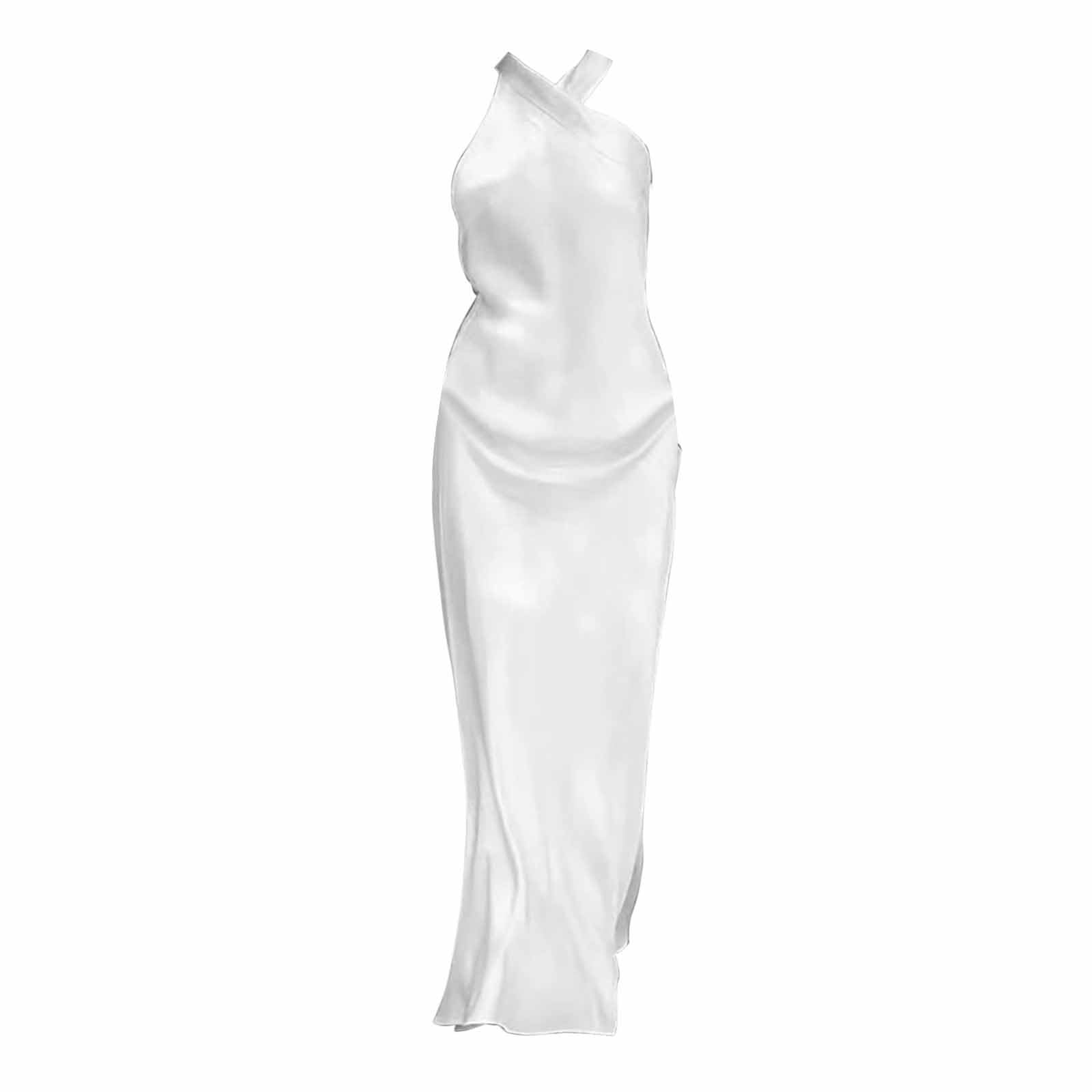 Maillot 2 Pieces Femme Robe de fiançailles Super féerique en Satin de tempérament français Robe Longue Chic