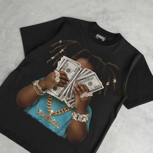 Image of DopeSkill Graphic Tee Streetwear Hip Hop Hypebeast Street Style Unisex T-Shirt Sneaker Colour Matching Shirts Swag Y2K Style