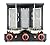 NJTFHU Shawarma Machine Commercial Shawarma Rotisserie Vertical Kebab Broiler Gyro Grill Rotating Kebab with 3 Burner Propane,Black