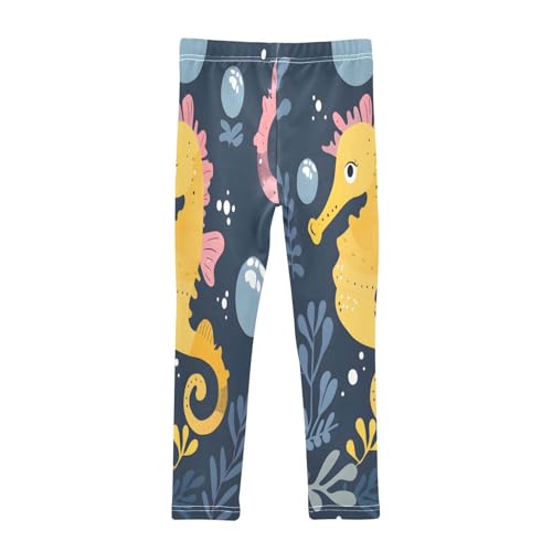 Toddler Girls Leggings Printed Yoga Pants Leggings Seahorse Bubble for Kids2