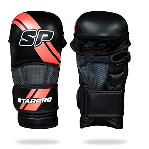 Starpro Lightweight MMA Gloves for Men & Women - Durable Training Gloves for Sparring Grappling & Bag Work
