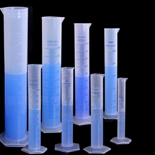 Cilindros de medición con base hexagonal que evita vuelcos en experimentos de 10 a 2000 ml 6
